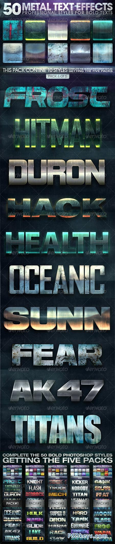 50 Metal Text Effects 1 of 5 8344089