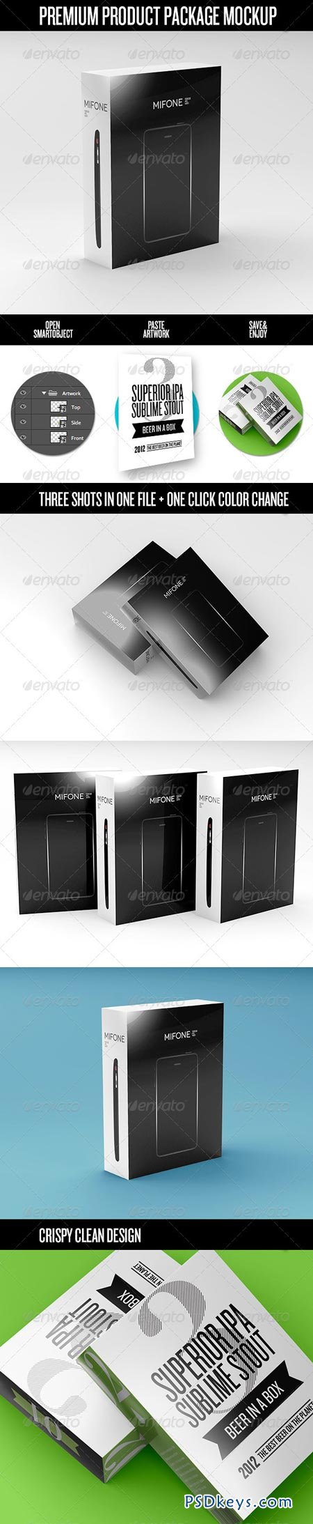 Premium Product Box Package Mock-Up 3670821