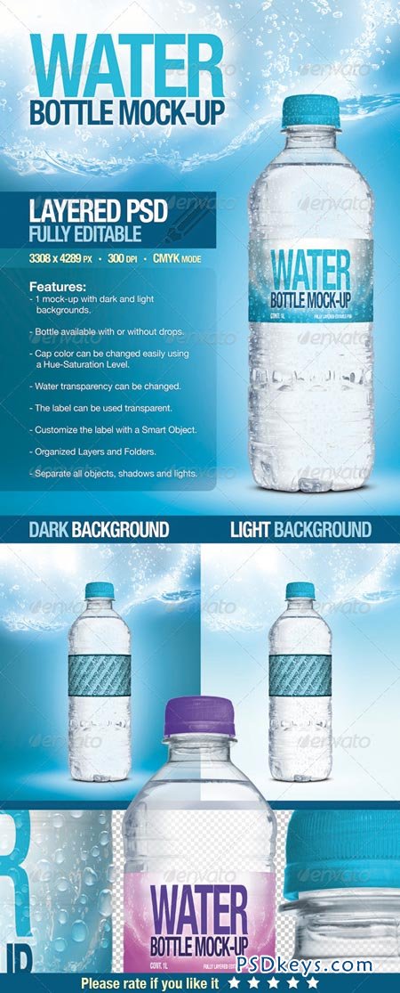 Fresh Water Bottle Mock-Up 2750175