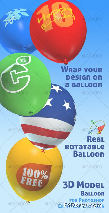 3D object - Balloon mock-up 128122