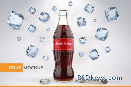 Bottle of Cola Mockup 10441