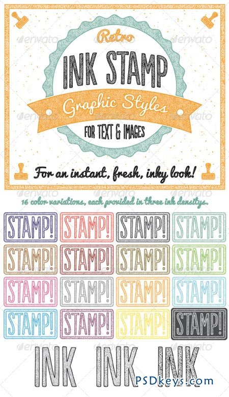 Retro Ink Stamp Graphic Styles 8047042