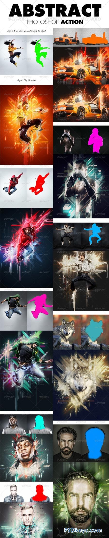 Abstract Photoshop Action 8677875