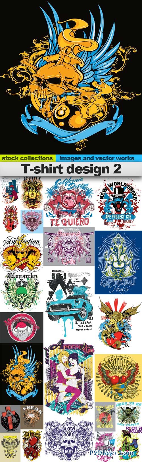 T-shirt design 2 25xEPS