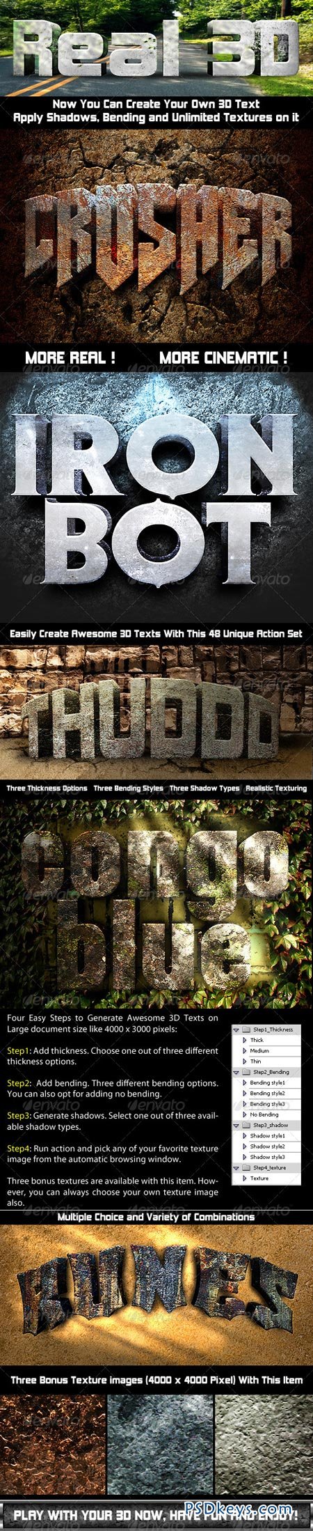 Photoshop Text Effect Cinematic 3D Actions 641746