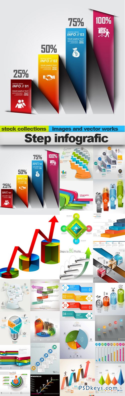 Step infografic vector 25xEPS