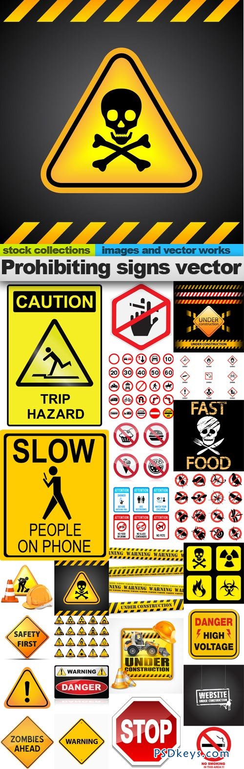 Prohibiting signs 25xEPS