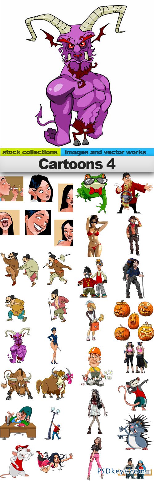 Cartoons 4 25xEPS