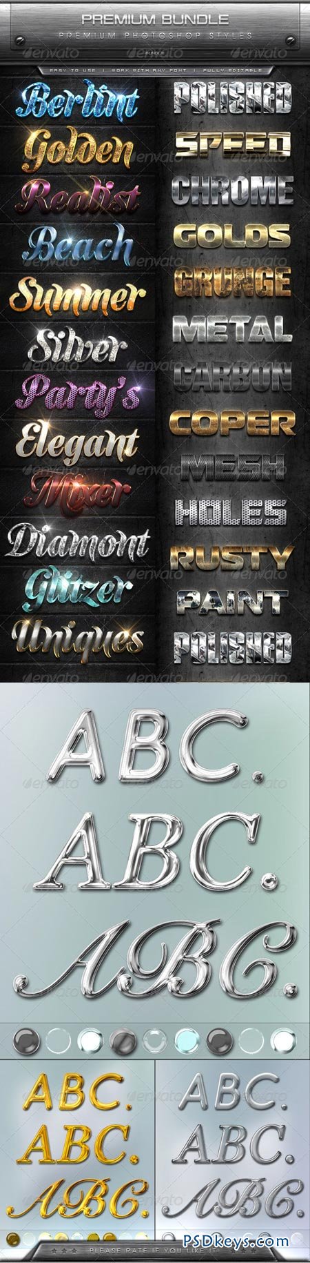 Premium Text Effects Styles Bundle 8660933