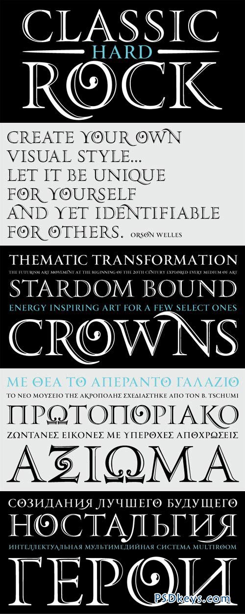 PF Monumenta Pro Font Family - 3 Fonts for $185