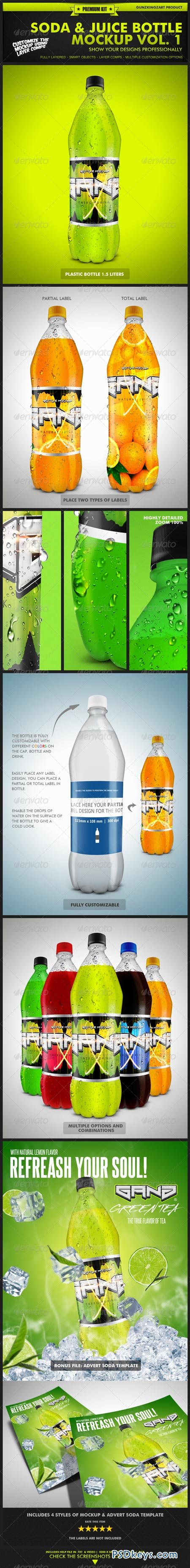 Soda & Juice Bottle Mockup Vol. 1 - Premium Kit 2557710
