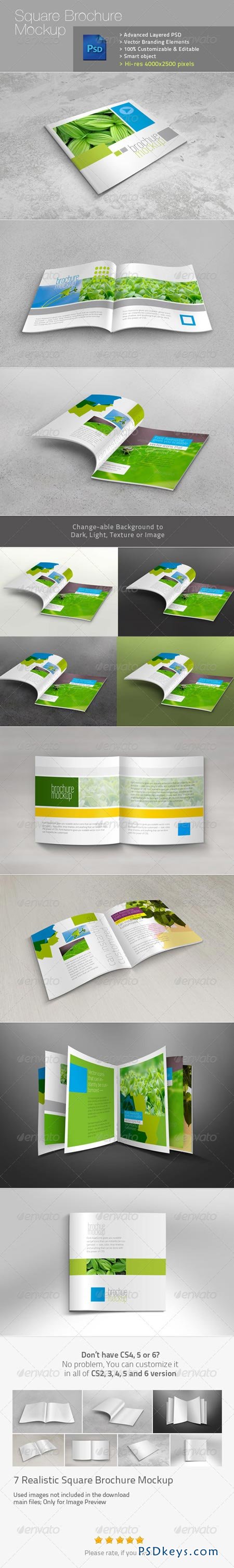 Square Brochure Realistic Mockup v1 5067718