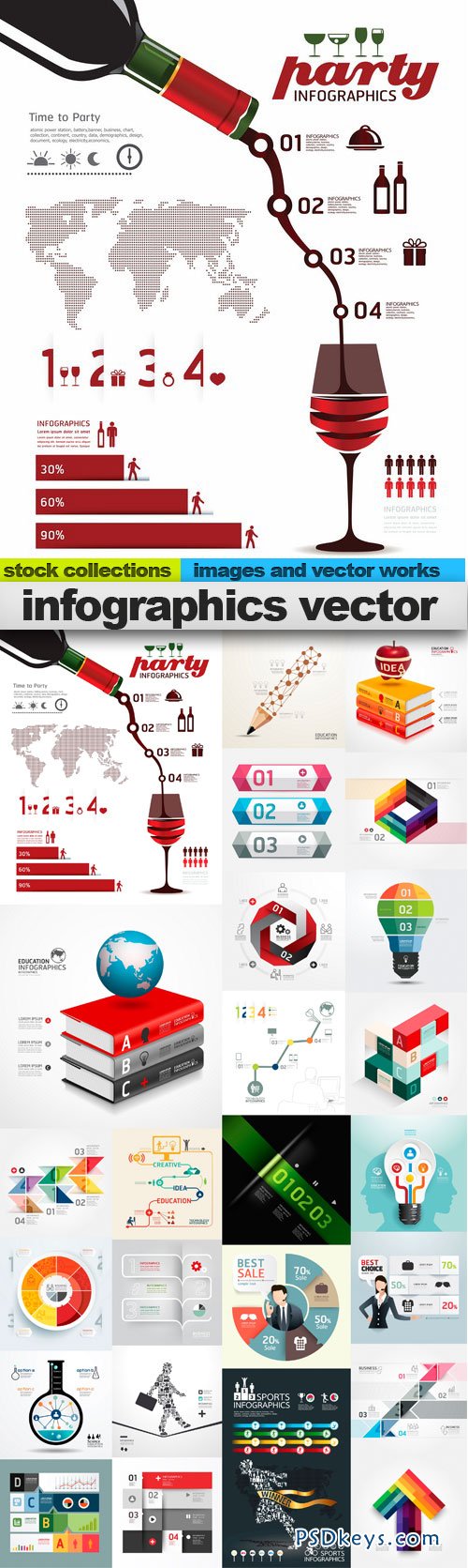 Infographics vector 25xEPS