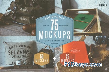 75 Hip Logo Overlay Mock-Ups BUNDLE 54123