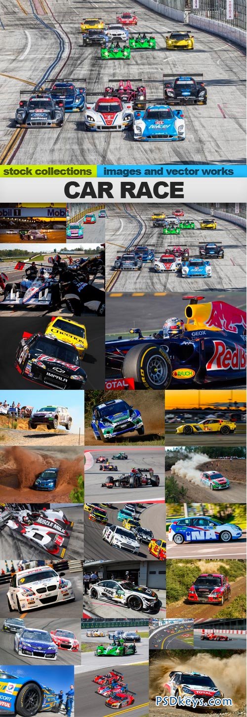 Car race 25xUHQ JPEG