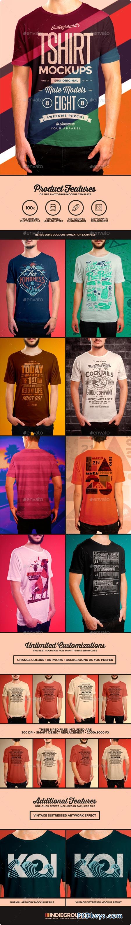 Men T-Shirt Mockups 8933044 » Free Download Photoshop Vector Stock ...