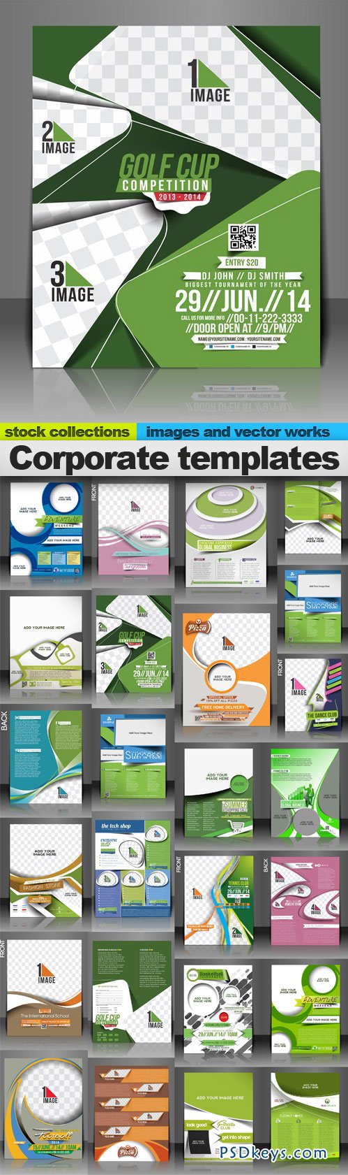 Corporate templates 25xEPS