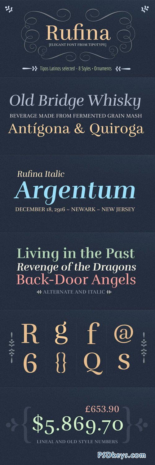 Rufina Font Family - 9 Fonts for $35