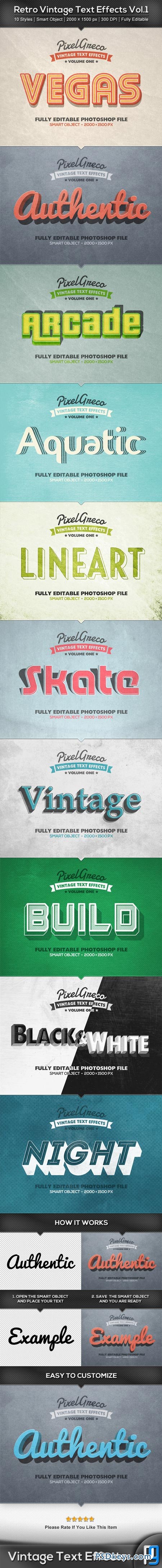 Retro Vintage Text Effects Vol.1 8935050