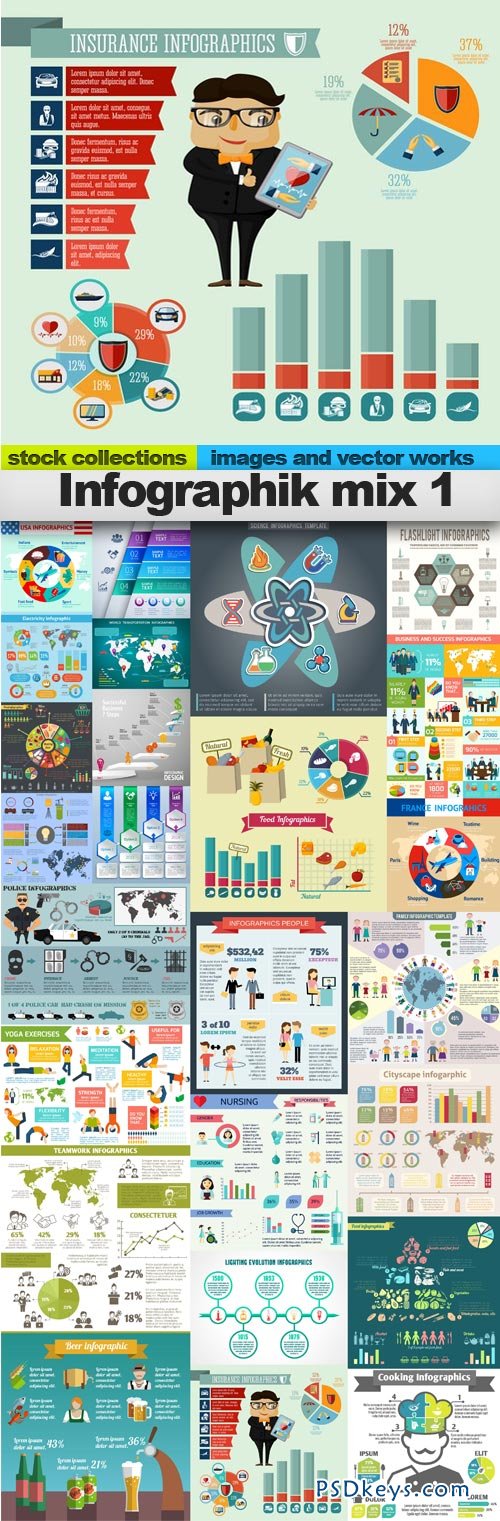 Infographiks mix 1 25xEPS