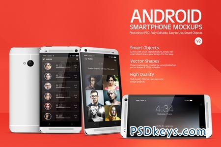 Android Smartphone Mockups V2 15162