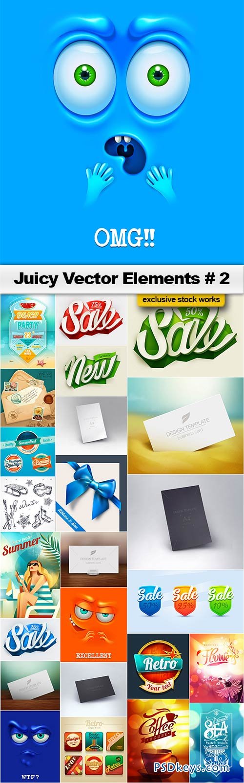 Juicy Vector Elements #2 - 25xEPS