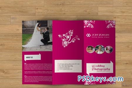 Trifold Brochure for Wedding-V2 48659