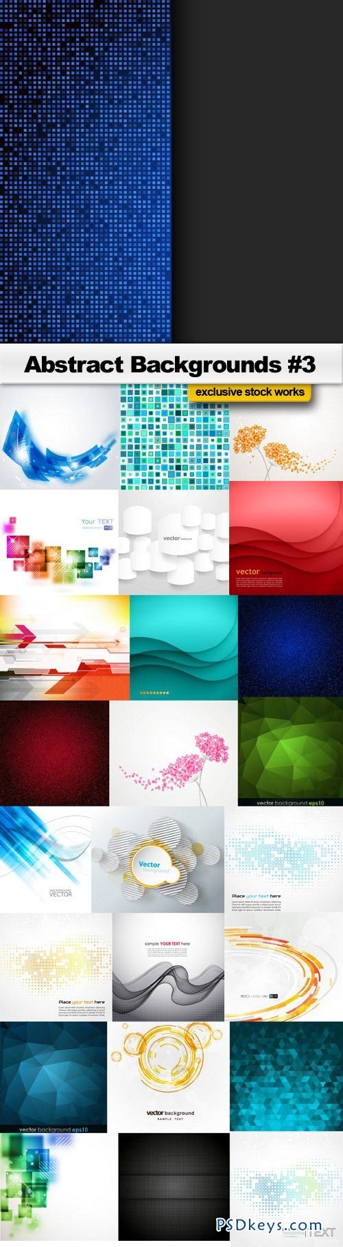 Abstract Backgrounds #3 - 25xEPS