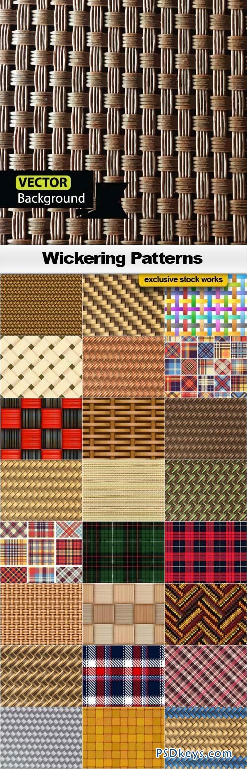 Wickering Vector Patterns - 25xEPS
