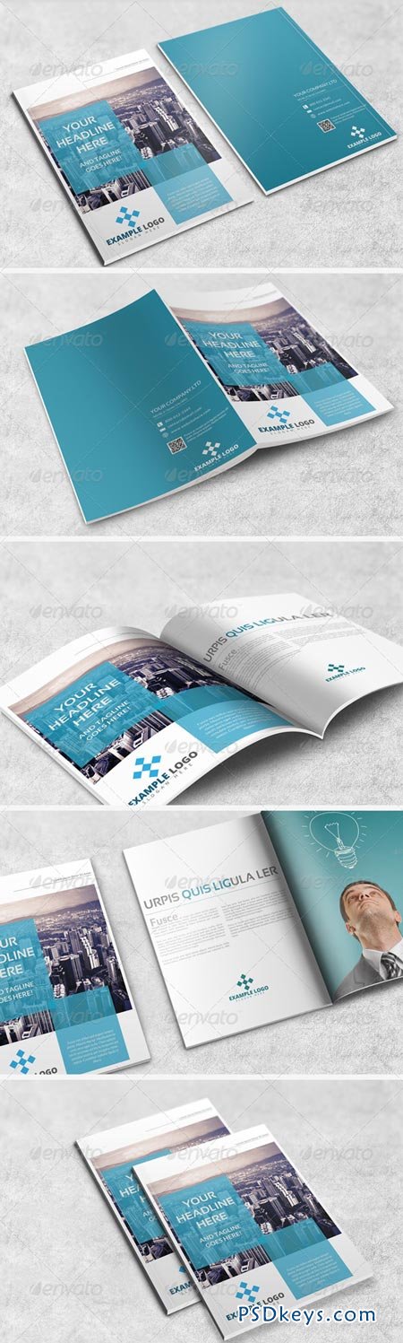 Brochure or Magazine Mockup 8406219