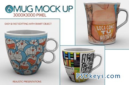 6 Mug Mock Up 86757
