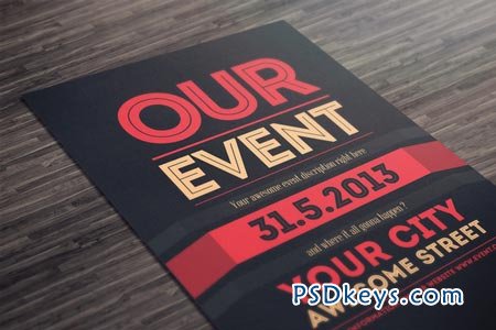 Our Event Flyer PSD Template 6117
