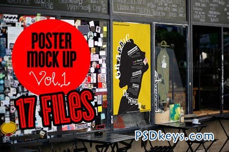 Download Urban Poster Mock-up VOL.1 24989 » Free Download Photoshop ... PSD Mockup Templates