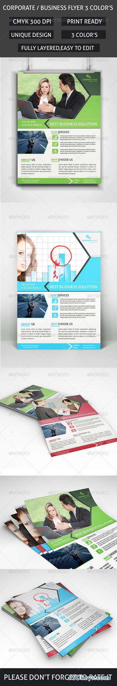 Business Flyer 3 Colors 8756576