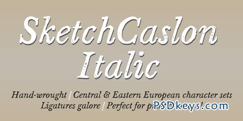 Sketch Caslon Italic Font for $15