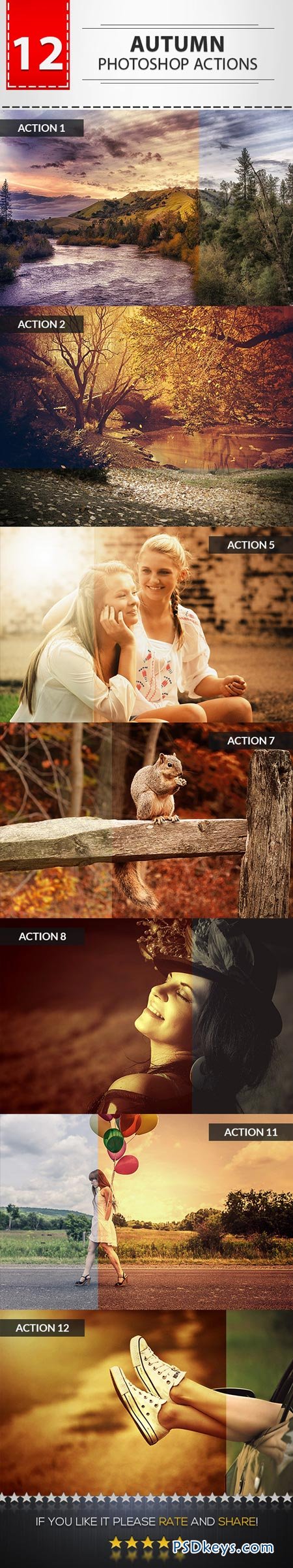 12 Autumn Photoshop Actions 9101861