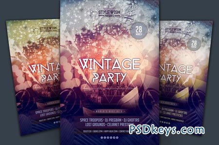 Vintage Party Flyer 22991