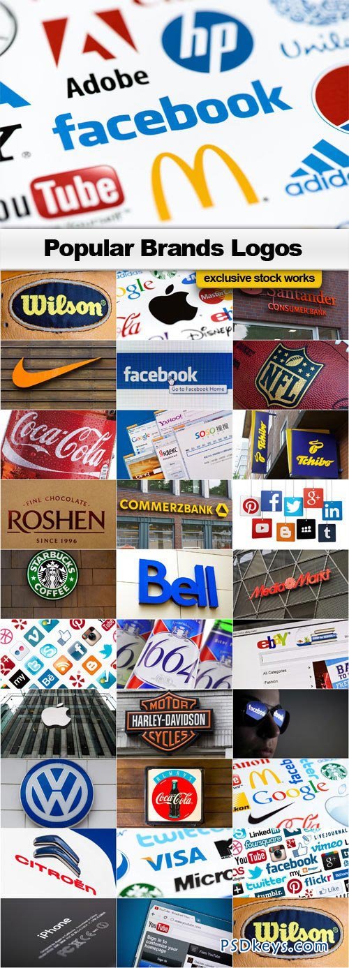 Popuar Brands Logos - 30xJPEGs