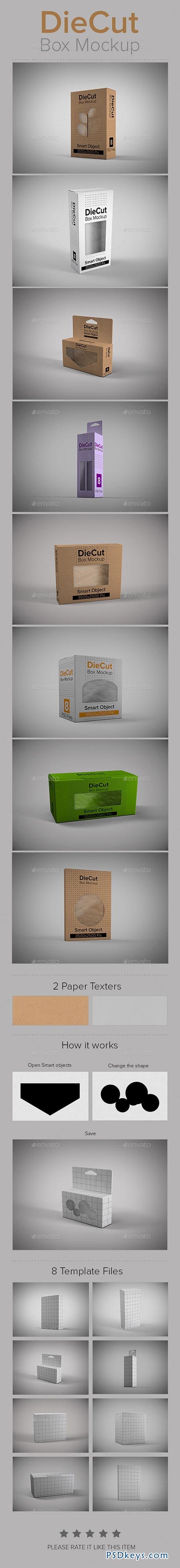 DieCut Box Mockup 9083428