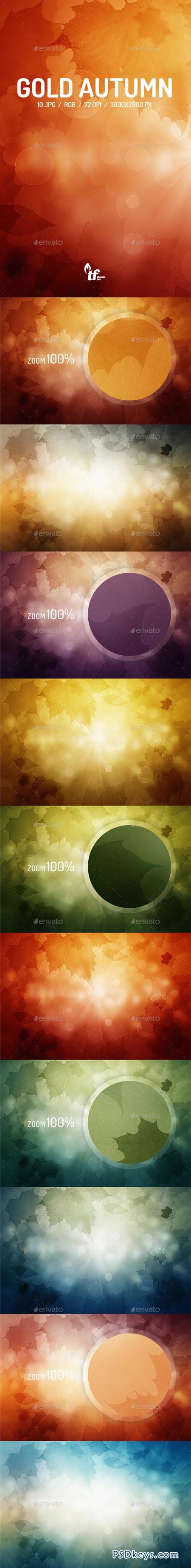 Gold Autumn Backgrounds 9091523