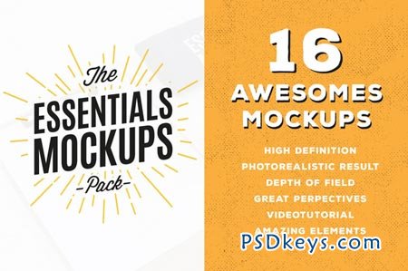 Essentials Mockups Pack 83240