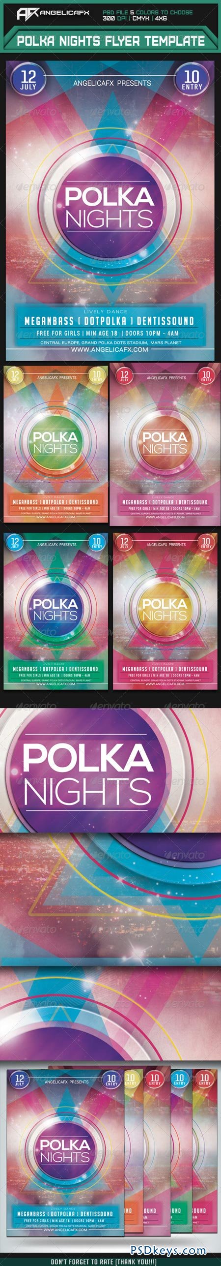 Polka Nights Flyer Template 7333965