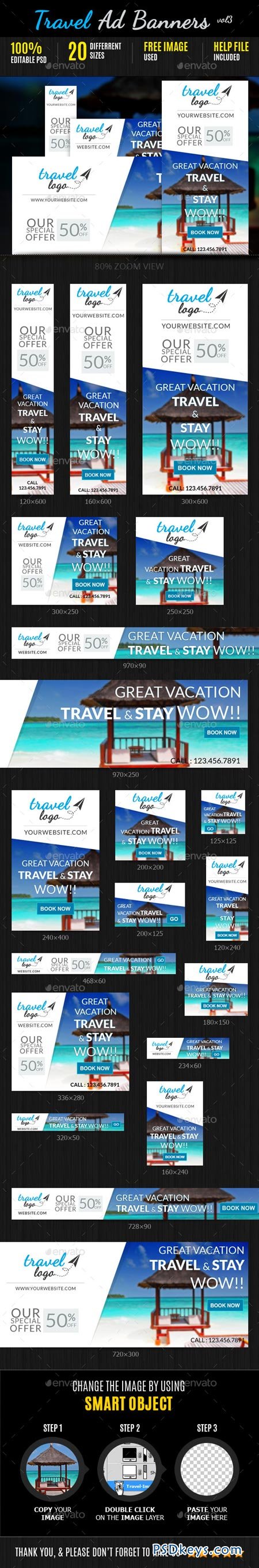 Travel Marketing Web Ad Banners Vol3 9080795