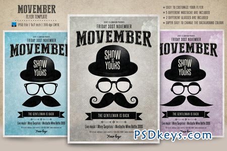 Movember Flyer Template 92279