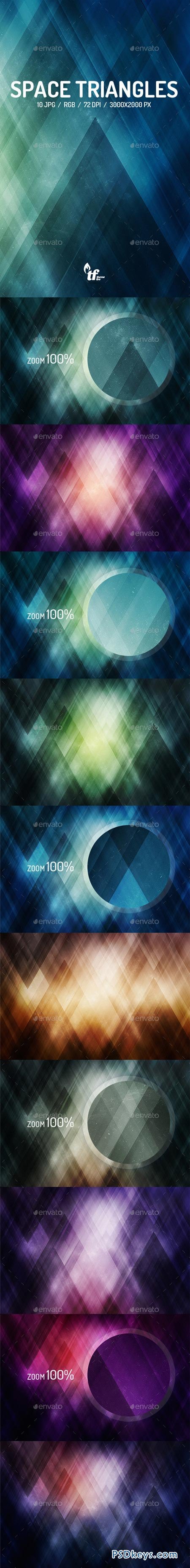 Space Triangles Backgrounds 9088678
