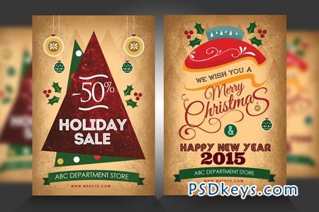 New Year Christmas Flyers 92832