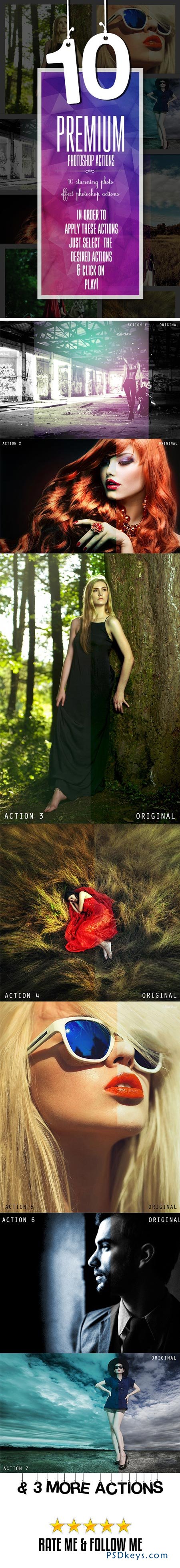 10 Premium Photoshop Actions 8941778