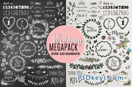 Wedding Illustrations Megapack 71986