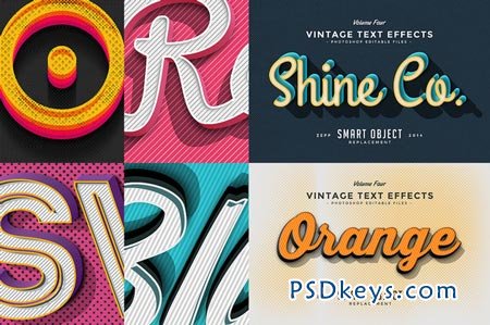 Vintage Text Effects Vol.4 73564