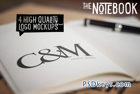 The Notebook - Creative Logo Mockups 16026